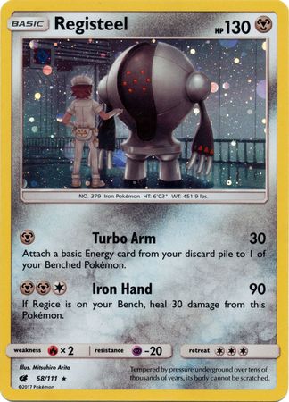 Pokemon | Registeel (68/111) (Cosmos Holo) [Sun & Moon: Crimson Invasion] | The Nerd Merchant