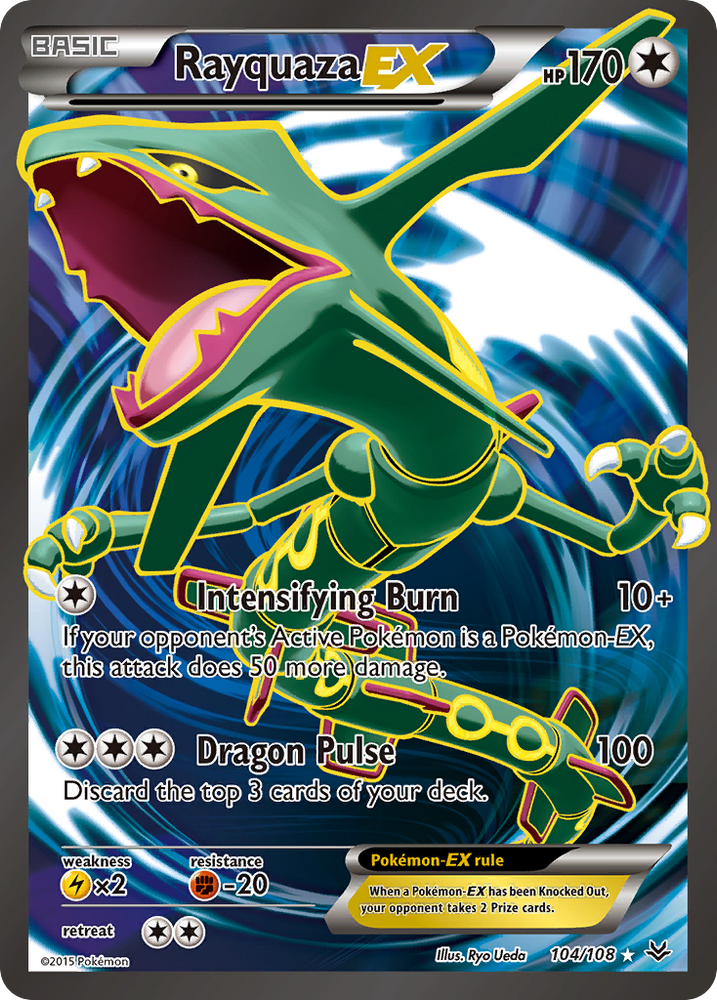 Pokemon | Rayquaza EX (104/108) [XY: Roaring Skies] | The Nerd Merchant