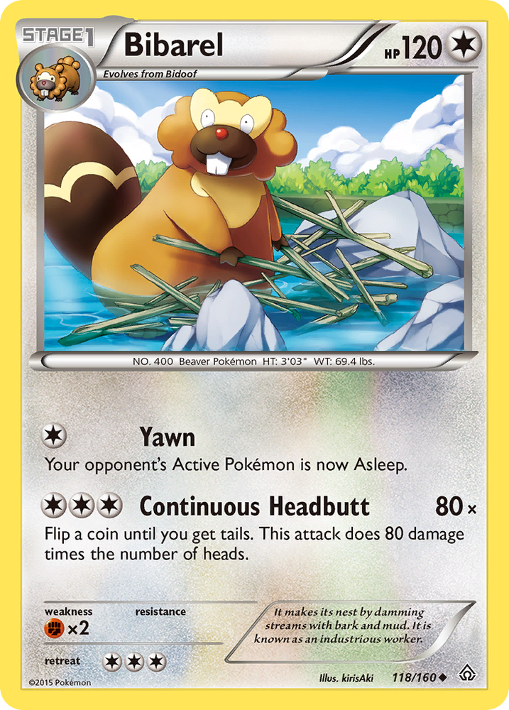 Pokemon | Bibarel (118/160) [XY: Primal Clash] | The Nerd Merchant