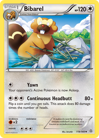 Pokemon | Bibarel (118/160) [XY: Primal Clash] | The Nerd Merchant