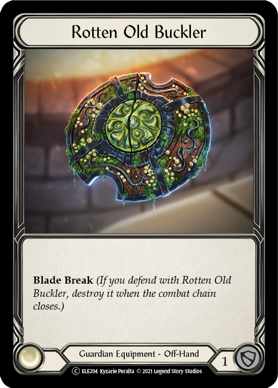 Flesh and Blood TCG | Rotten Old Buckler [U-ELE204] (Tales of Aria Unlimited)  Unlimited Rainbow Foil | The Nerd Merchant