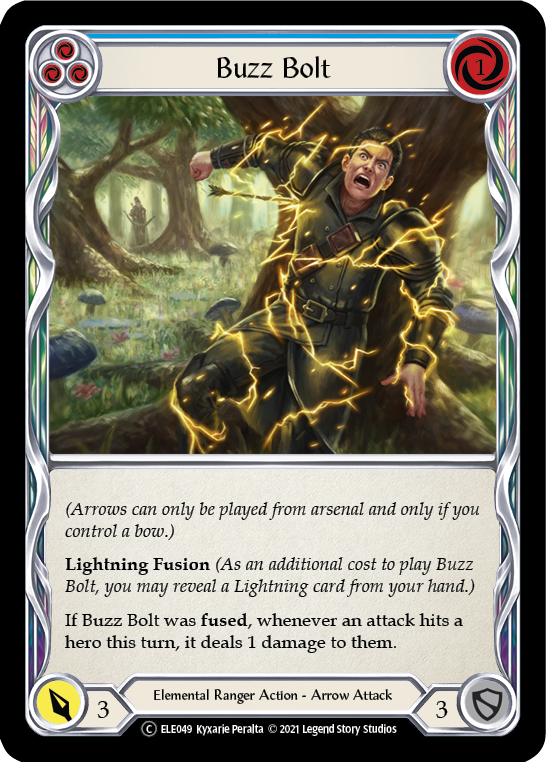 Flesh and Blood TCG | Buzz Bolt (Blue) [U-ELE049] (Tales of Aria Unlimited)  Unlimited Rainbow Foil | The Nerd Merchant