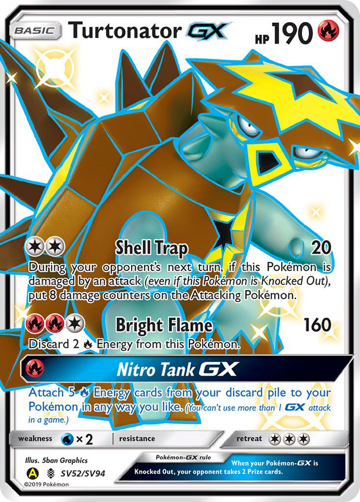 Pokemon | Turtonator GX (SV52/SV94) [Sun & Moon: Hidden Fates - Shiny Vault] | The Nerd Merchant