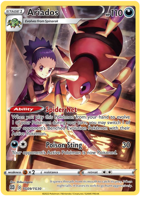 Pokemon | Ariados (TG09/TG30) [Sword & Shield: Brilliant Stars] | The Nerd Merchant