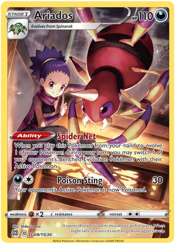 Pokemon | Ariados (TG09/TG30) [Sword & Shield: Brilliant Stars] | The Nerd Merchant