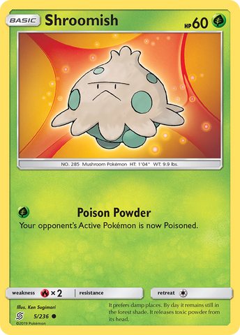 Pokemon | Shroomish (5/236) [Sun & Moon: Unified Minds] | The Nerd Merchant