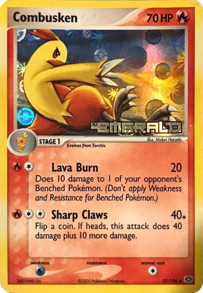 Pokemon | Combusken (25/106) (Stamped) [EX: Emerald] | The Nerd Merchant
