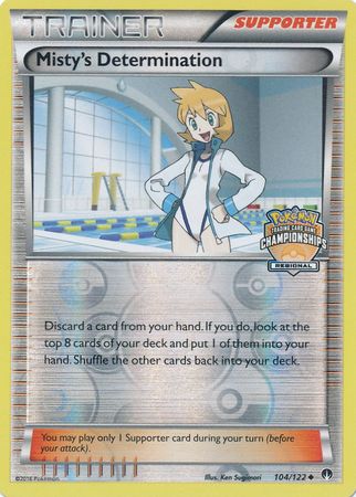 Pokemon | Misty's Determination (104/122) (Regional Championship Promo) [XY: BREAKpoint] | The Nerd Merchant