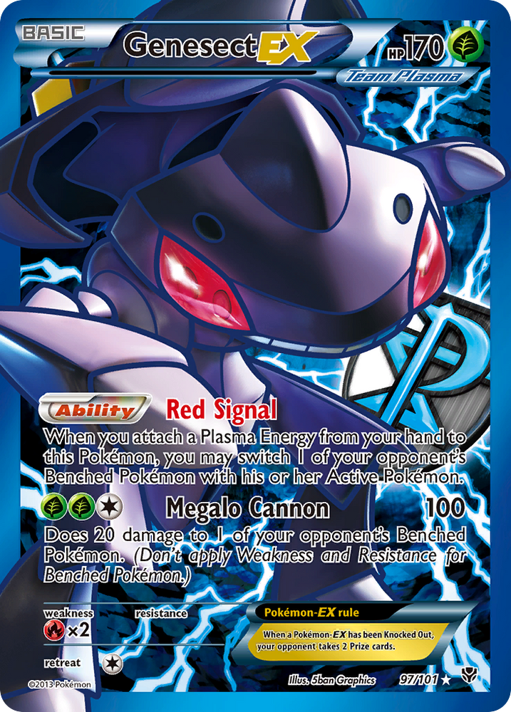 Pokemon | Genesect EX (97/101) [Black & White: Plasma Blast] | The Nerd Merchant