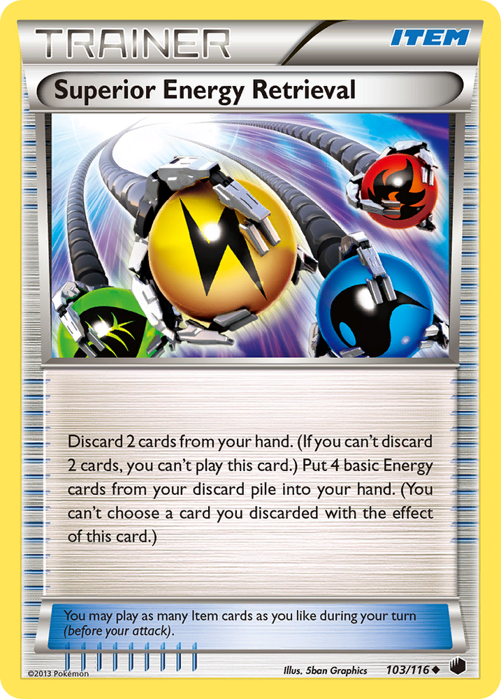 Pokemon | Superior Energy Retrieval (103/116) [Black & White: Plasma Freeze] | The Nerd Merchant
