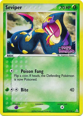 Pokemon | Seviper (32/110) (Stamped) [EX: Holon Phantoms] | The Nerd Merchant