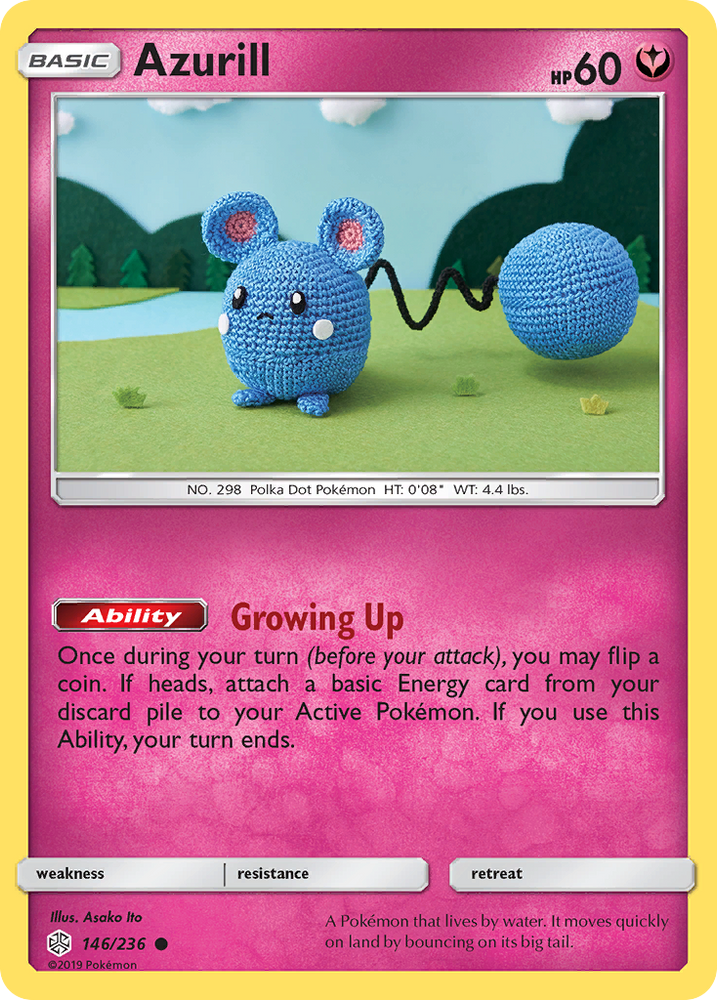 Pokemon| Azurill (146/236) [Sun & Moon: Cosmic Eclipse] | The Nerd Merchant