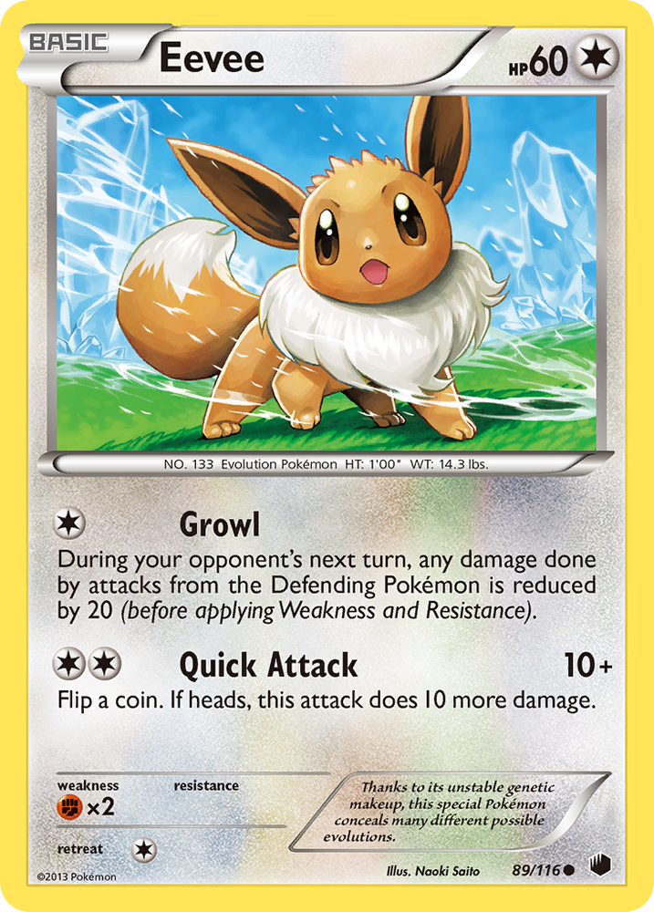 Pokemon | Eevee (89/116) [Black & White: Plasma Freeze] | The Nerd Merchant