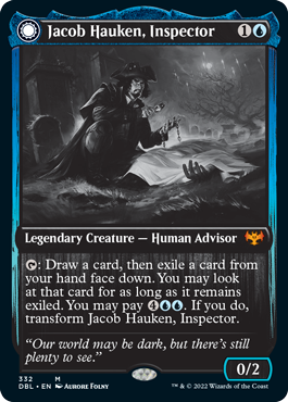 Magic | Jacob Hauken, Inspector // Hauken's Insight [Innistrad: Double Feature] | The Nerd Merchant