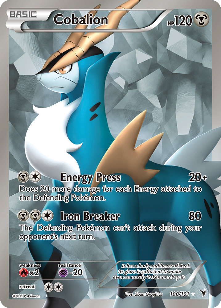 Pokemon | Cobalion (100/101) [Black & White: Noble Victories] | The Nerd Merchant