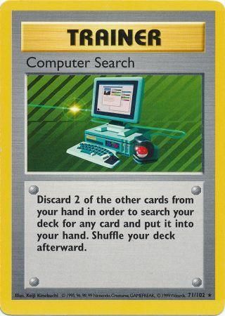 Pokemon | Computer Search (71/102) [Base Set Shadowless Unlimited] | The Nerd Merchant