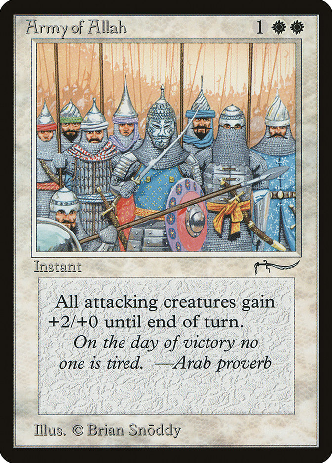 Magic | Army of Allah (Light Mana Cost) [Arabian Nights] | The Nerd Merchant