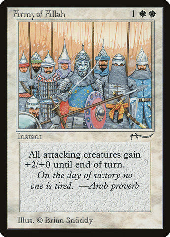 Magic | Army of Allah (Light Mana Cost) [Arabian Nights] | The Nerd Merchant