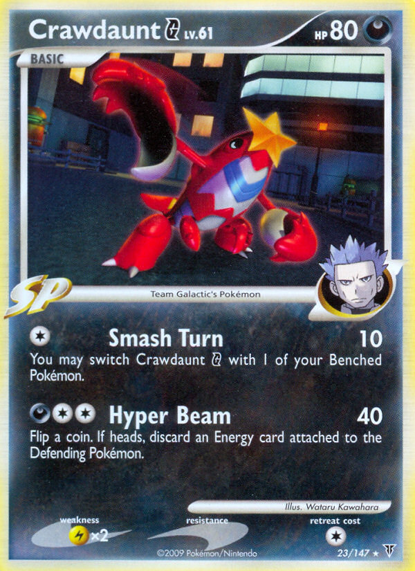 Pokemon | Crawdaunt G (23/147) [Platinum: Supreme Victors] | The Nerd Merchant