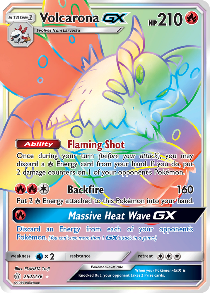 Pokemon| Volcarona GX (252/236) [Sun & Moon: Cosmic Eclipse] | The Nerd Merchant
