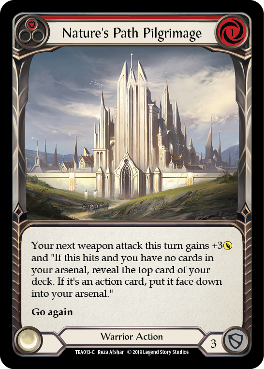 Flesh and Blood TCG | Nature's Path Pilgrimage (Red) [TEA013-C] (Dorinthea Hero Deck)  1st Edition Normal | The Nerd Merchant