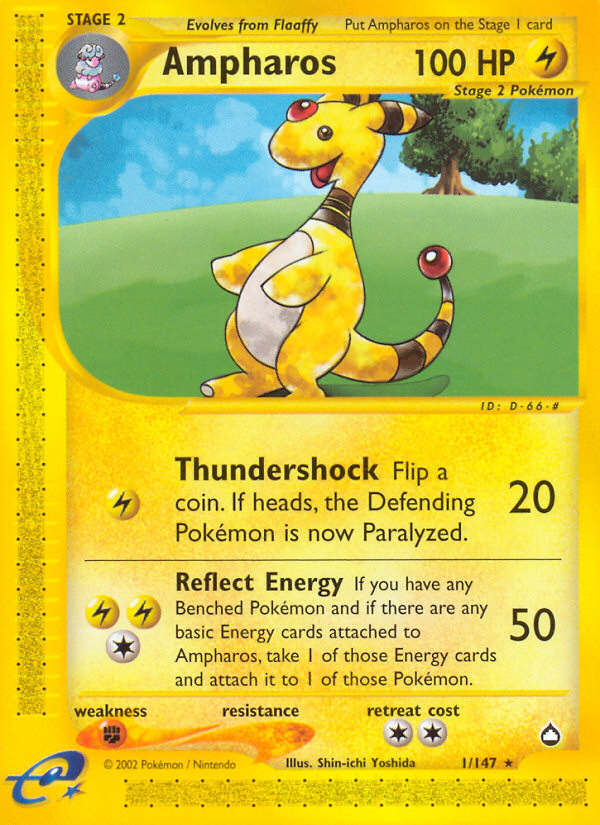 Pokemon | Ampharos (1/147) [Aquapolis] | The Nerd Merchant