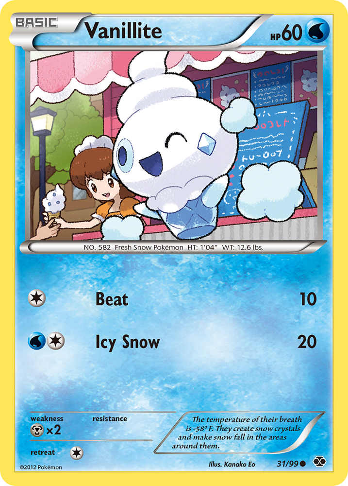 Pokemon | Vanillite (31/99) [Black & White: Next Destinies] | The Nerd Merchant