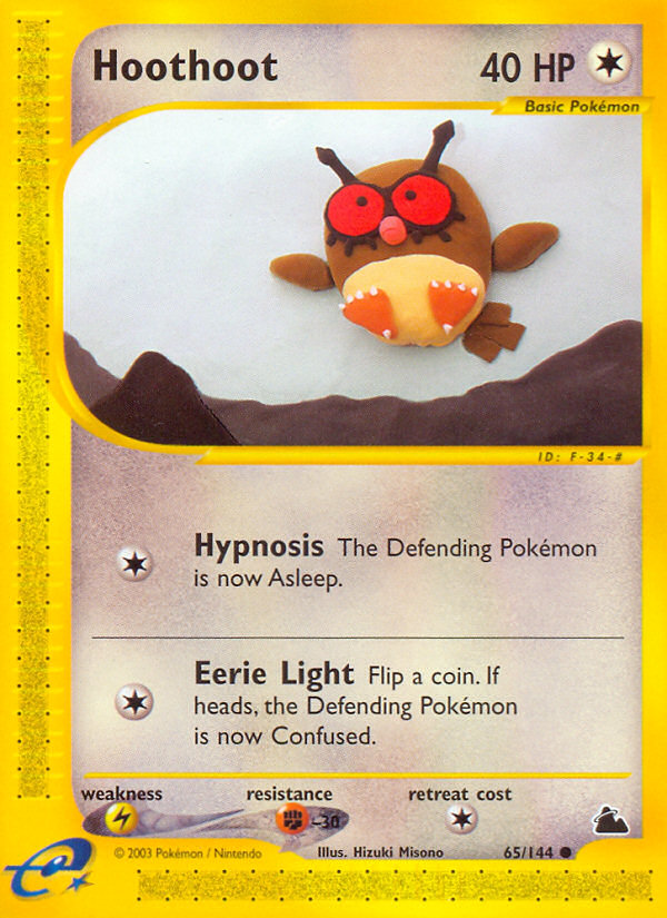 Pokemon | Hoothoot (65/144) [Skyridge] | The Nerd Merchant