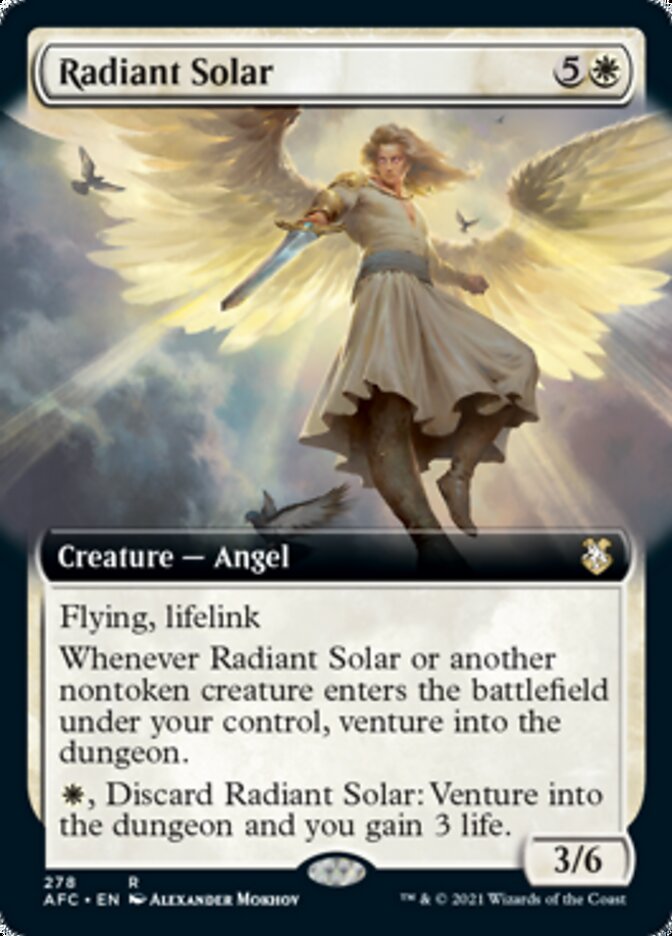 Magic | Radiant Solar (Extended Art) [Dungeons & Dragons: Adventures in the Forgotten Realms Commander] | The Nerd Merchant