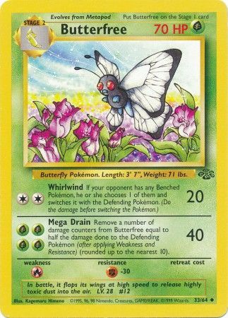 Pokemon | Butterfree (33/64) [Jungle Unlimited] | The Nerd Merchant