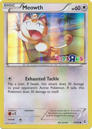 Pokemon | Meowth (53/83) (Toys R Us Promo) [XY: Generations] | The Nerd Merchant