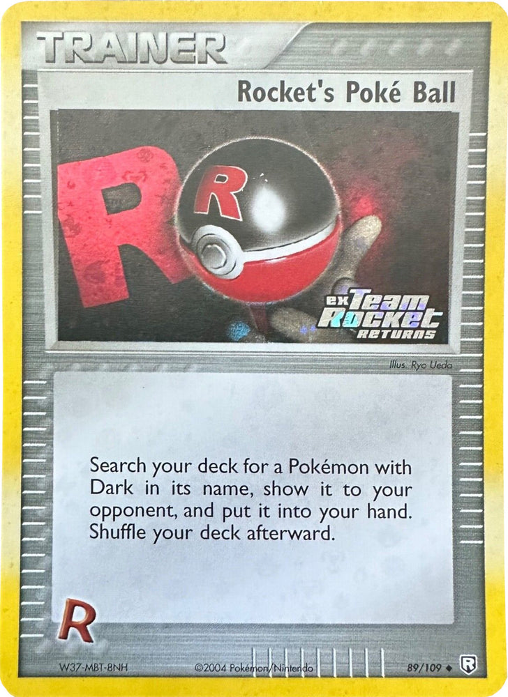 Pokemon | Rocket's Poke Ball (89/109) (Stamped) [EX: Team Rocket Returns] | The Nerd Merchant