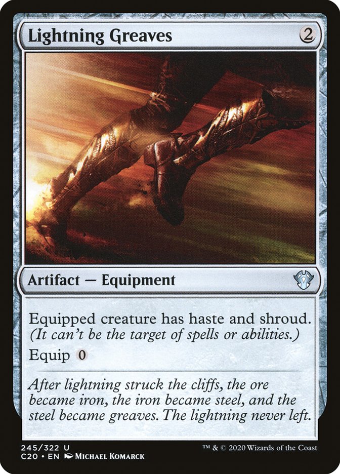 Magic | Lightning Greaves [Commander 2020] | The Nerd Merchant