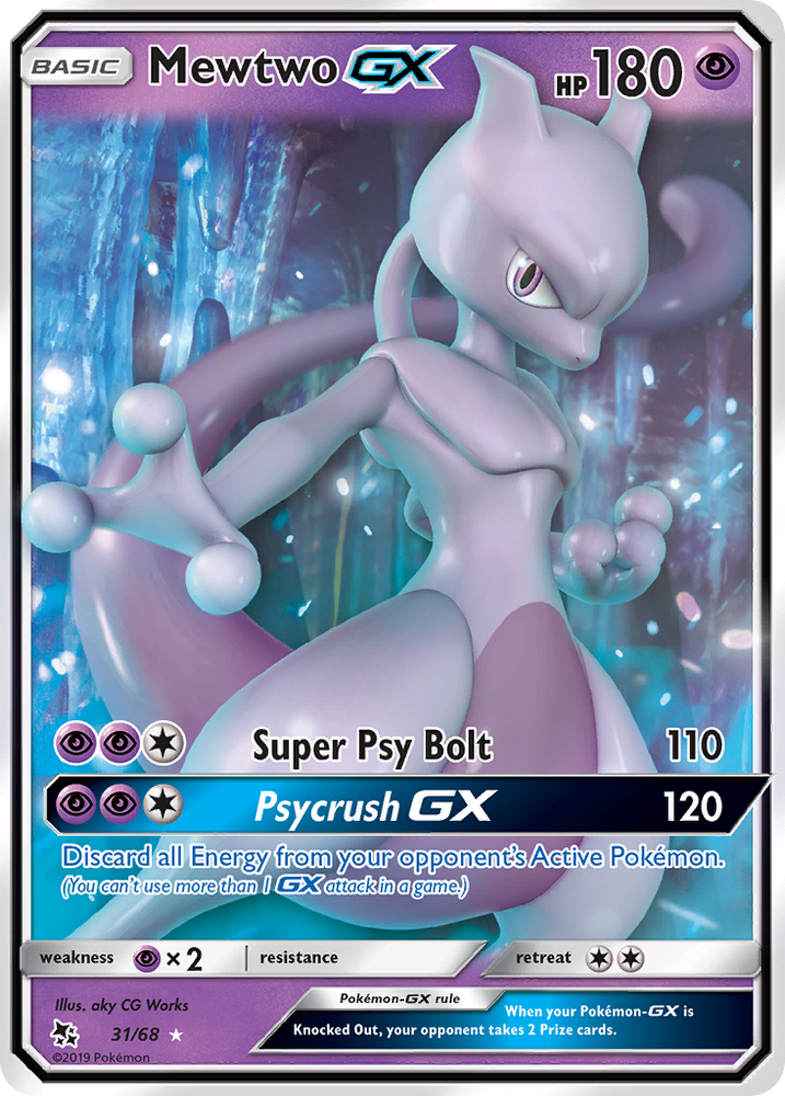 Pokemon | Mewtwo GX (31/68) [Sun & Moon: Hidden Fates] | The Nerd Merchant
