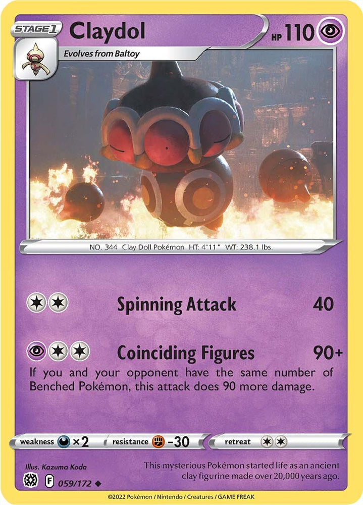 Pokemon | Claydol (059/172) [Sword & Shield: Brilliant Stars] | The Nerd Merchant
