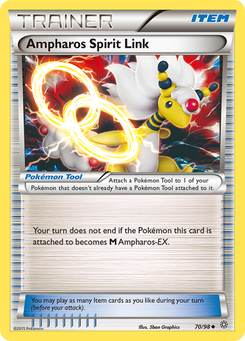 Pokemon | Ampharos Spirit Link (70/98) [XY: Ancient Origins] | The Nerd Merchant