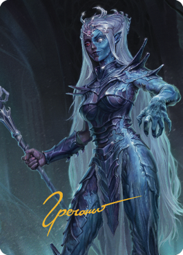 Magic | Mocking Doppelganger Art Card (Gold-Stamped Signature) [Commander Legends: Battle for Baldur's Gate Art Series] | The Nerd Merchant
