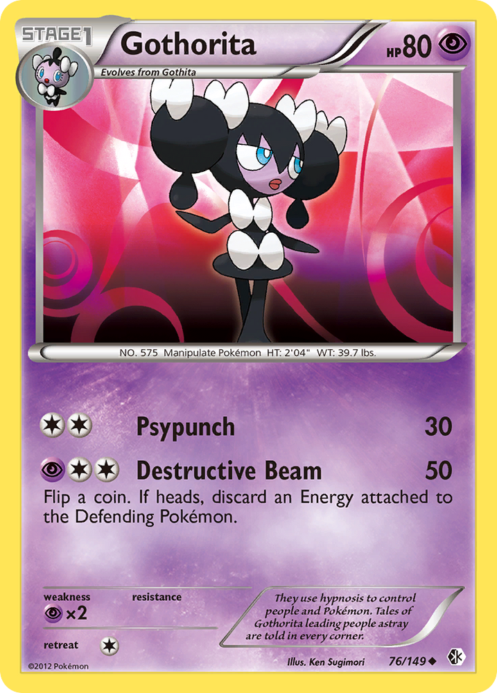 Pokemon | Gothorita (76/149) [Black & White: Boundaries Crossed] | The Nerd Merchant