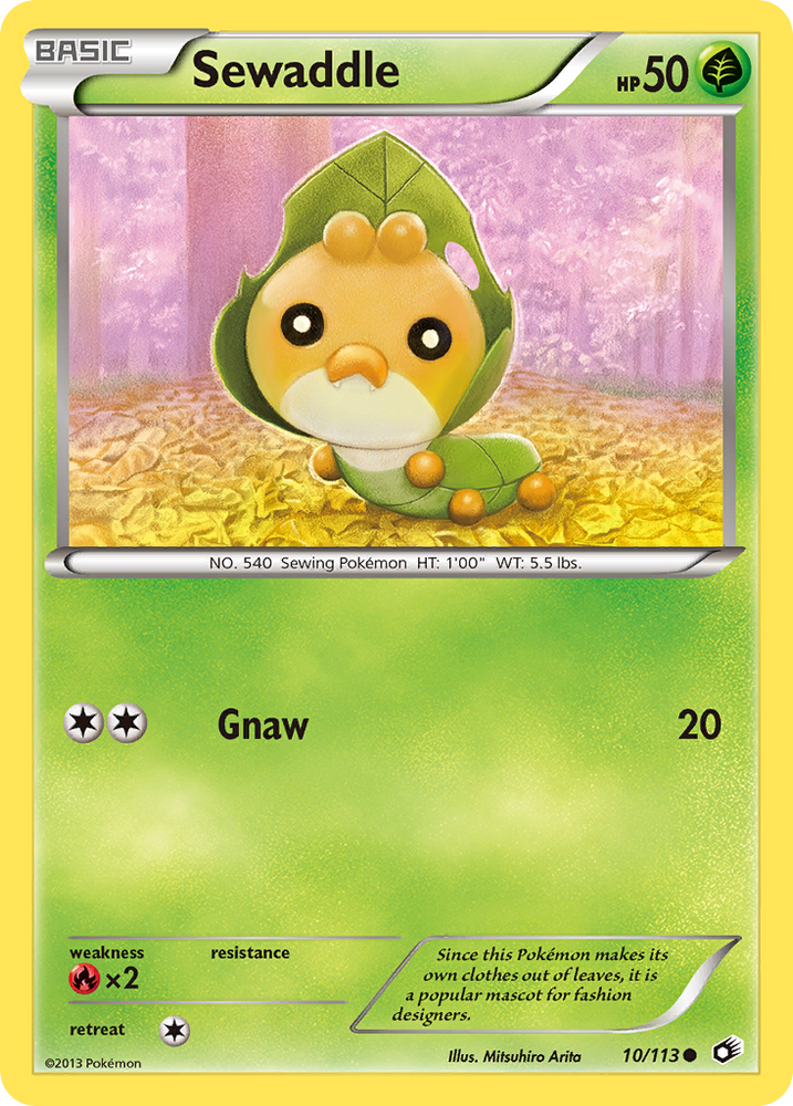 Pokemon | Sewaddle (10/113) [Black & White: Legendary Treasures] | The Nerd Merchant