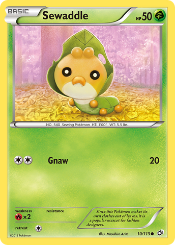 Pokemon | Sewaddle (10/113) [Black & White: Legendary Treasures] | The Nerd Merchant