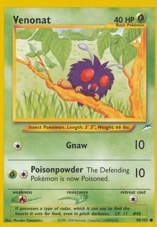 Pokemon | Venonat (90/105) [Neo Destiny Unlimited] | The Nerd Merchant