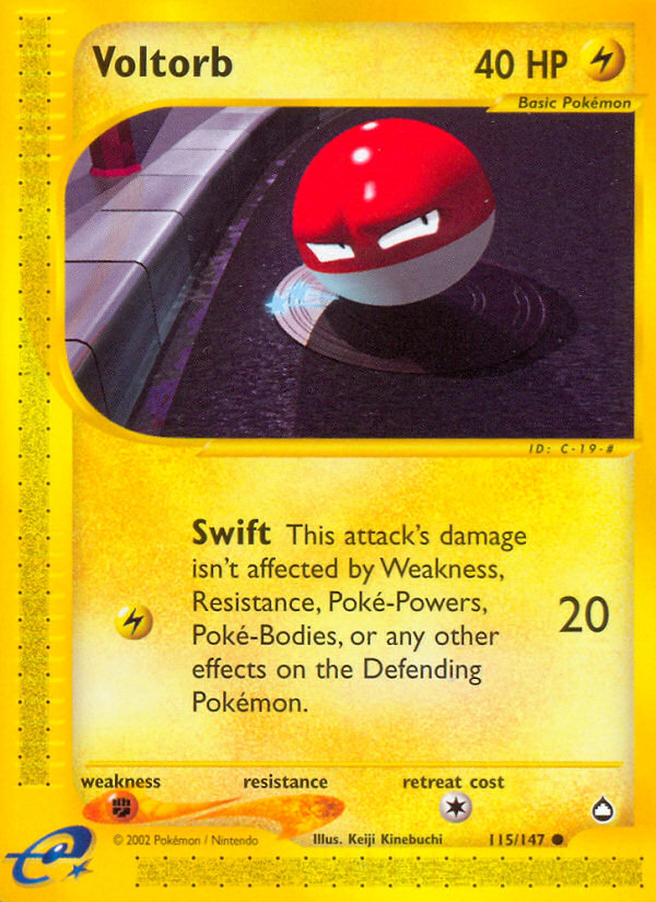 Pokemon | Voltorb (115/147) [Aquapolis] | The Nerd Merchant