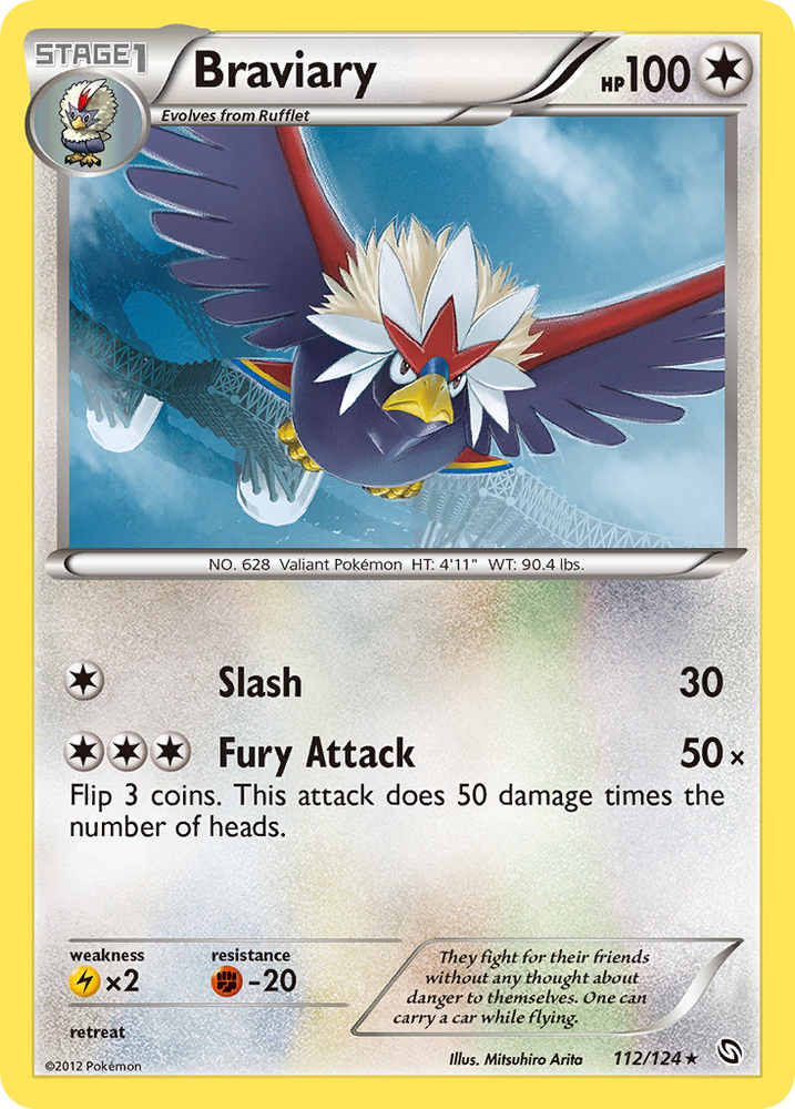 Pokemon | Braviary (112/124) [Black & White: Dragons Exalted] | The Nerd Merchant
