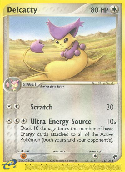 Pokemon | Delcatty (34/100) [EX: Sandstorm] | The Nerd Merchant