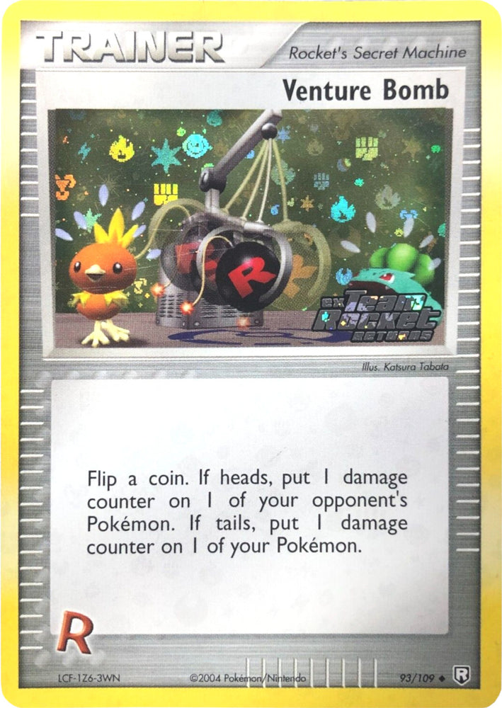 Pokemon | Venture Bomb (93/109) (Stamped) [EX: Team Rocket Returns] | The Nerd Merchant