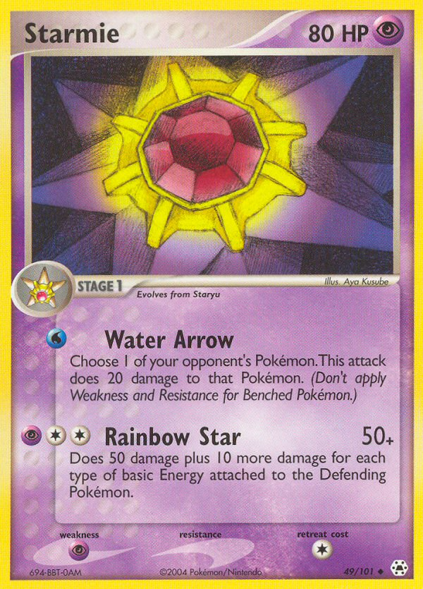 Pokemon | Starmie (49/101) [EX: Hidden Legends] | The Nerd Merchant