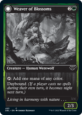 Magic | Weaver of Blossoms // Blossom-Clad Werewolf [Innistrad: Double Feature] | The Nerd Merchant