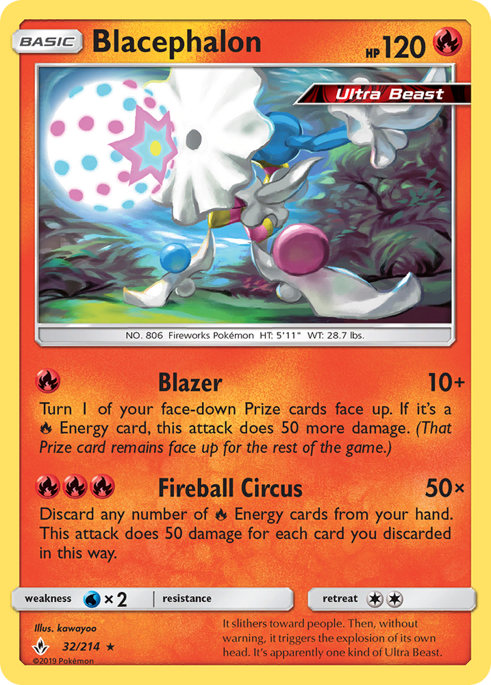 Pokemon | Blacephalon (32/214) [Sun & Moon: Unbroken Bonds] | The Nerd Merchant