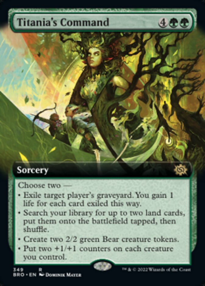 Magic | Titania's Command (Extended Art) [The Brothers' War] | The Nerd Merchant