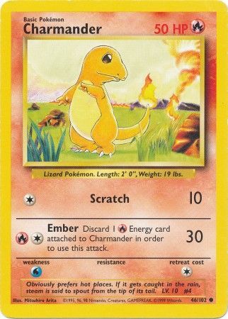 Pokemon | Charmander (46/102) [Base Set Unlimited] | The Nerd Merchant